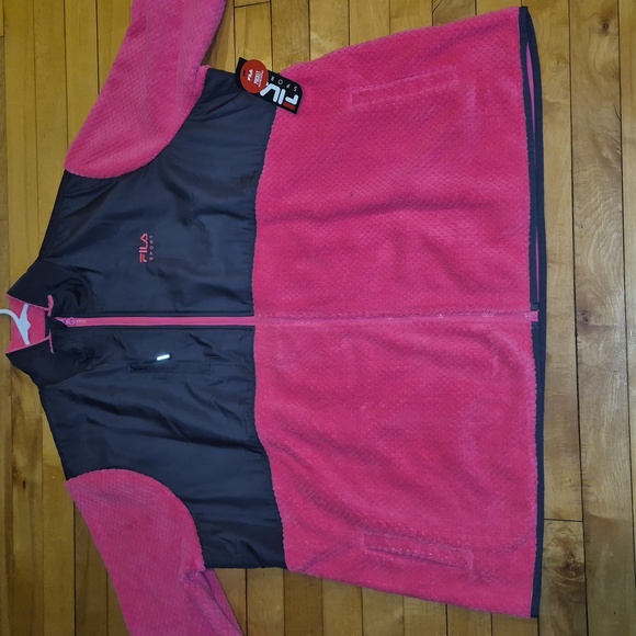 FILA Women's Pink and Gray Jacket. NWT. Size 3X. - Picture 6 of 11